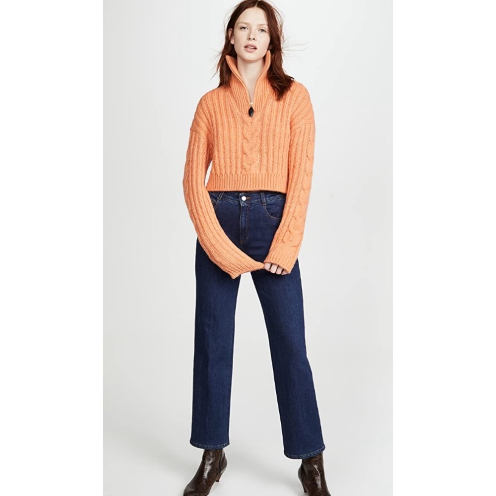 NWT nanushka Eria sweater in coral